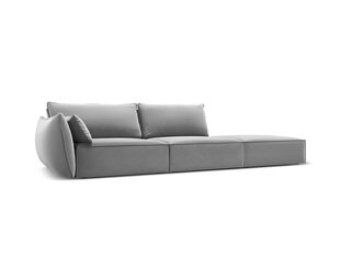 Velvet диван Vanda (правый), 4 места, серый цвет цена и информация | Угловые диваны | 220.lv