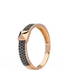 Золотое кольцо с цирконами 0010356800201 цена и информация | Кольца | 220.lv