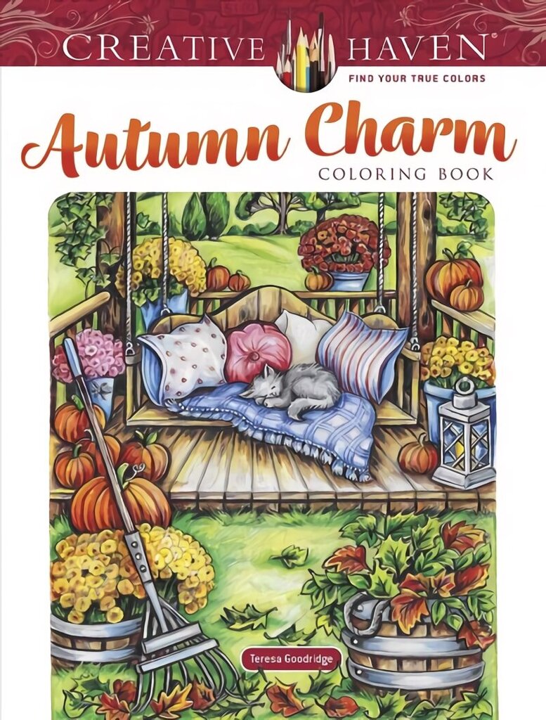 Creative Haven Autumn Charm Coloring Book cena un informācija | Grāmatas mazuļiem | 220.lv