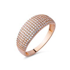 Золотое кольцо с цирконами 0010797500269 цена и информация | Кольца | 220.lv