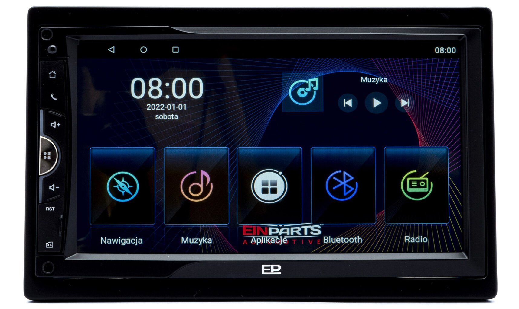 EinParts EPCR12 Android automaģistrāles radio ar Bluetooth, SD atmiņu un 2 GB RAM cena un informācija | Auto magnetolas, multimedija | 220.lv