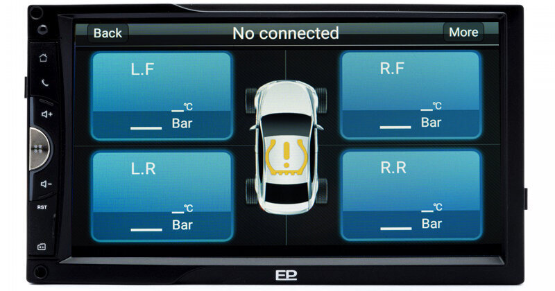 EinParts EPCR12 Android automaģistrāles radio ar Bluetooth, SD atmiņu un 2 GB RAM цена и информация | Auto magnetolas, multimedija | 220.lv