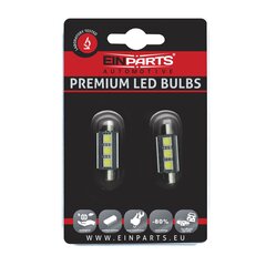 EinParts Auto LED Spuldzes C10W Festoon 39mm 6000K CanBus 12V - 2 gb. цена и информация | Автомобильные лампочки | 220.lv