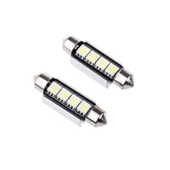 Лампа автомобильная светодиодная EinParts C10W Festoon 42mm 6000K CanBus 12V - 2 шт. цена и информация | Автомобильные лампочки | 220.lv