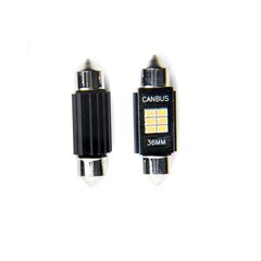 Лампа автомобильная светодиодная EinParts C5W Festoon 36mm 5000K CanBus 12V - 2 шт. цена и информация | Автомобильные лампочки | 220.lv