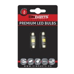 EinParts Auto LED Spuldzes C10W Festoon 39mm 5000K CanBus 12V - 2 gb. цена и информация | Автомобильные лампочки | 220.lv