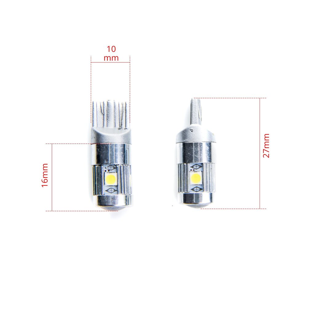 EinParts Auto LED Spuldzes W5W 6000K CanBus 12V - 2 gb. цена и информация | Auto spuldzes | 220.lv