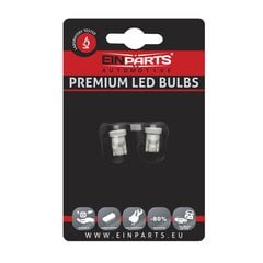 EinParts Auto LED Spuldzes W5W 6000K 12V - 2 gb. cena un informācija | Auto spuldzes | 220.lv