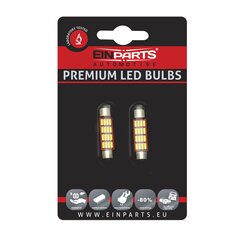 EinParts Auto LED Spuldzes C10W Festoon 39mm 6000K CanBus 12V - 2 gb. цена и информация | Автомобильные лампочки | 220.lv