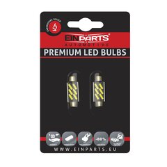 EinParts Auto LED Spuldzes C10W Festoon 39mm 6000K CanBus 12V - 2 gb. cena un informācija | Auto spuldzes | 220.lv