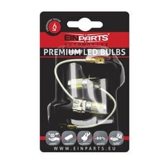 EinParts Auto LED Spuldzes H3 6000K 12V - 2 gb. cena un informācija | Auto spuldzes | 220.lv