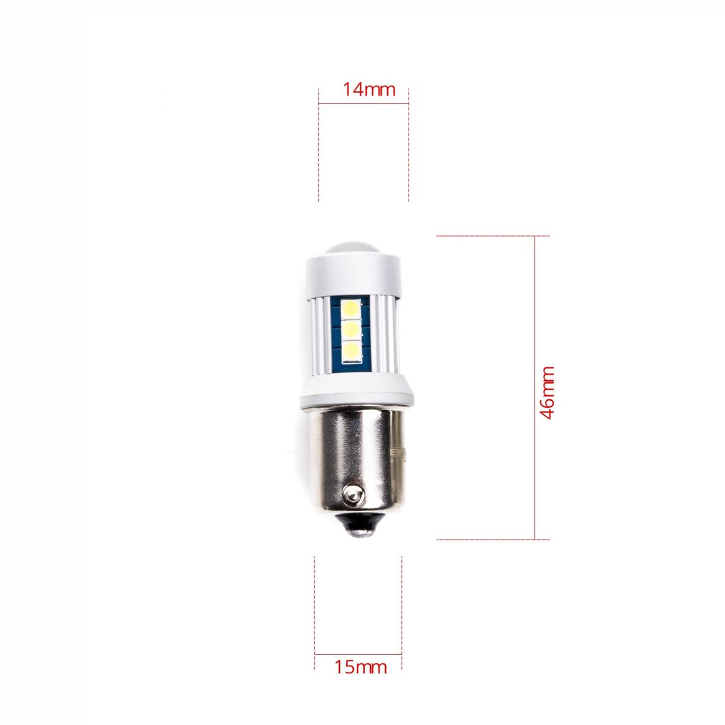 EinParts Auto LED Spuldzes P21W 6000K CanBus 12V - 2 gb. cena un informācija | Auto spuldzes | 220.lv