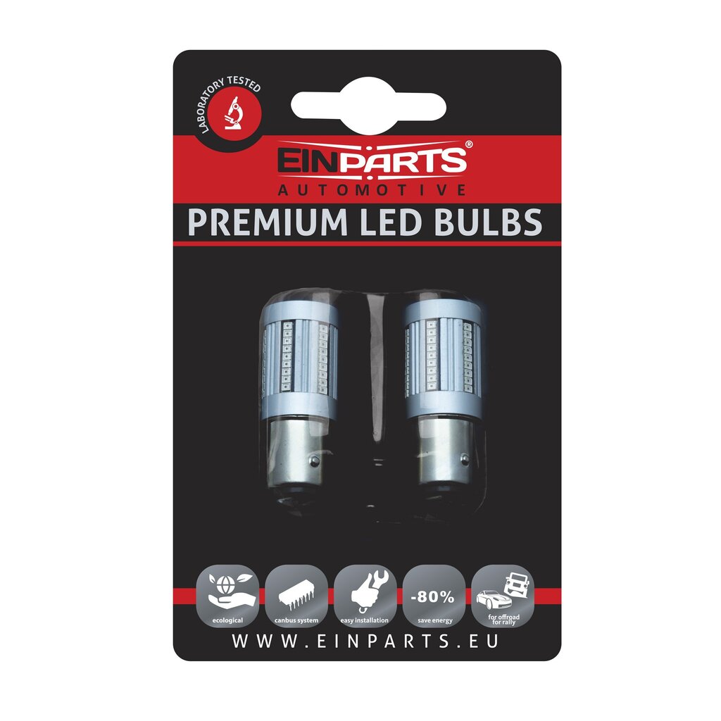 EinParts Auto LED Spuldzes P21/5W 1000-1500K CanBus 12V - 2 gb. cena un informācija | Auto spuldzes | 220.lv