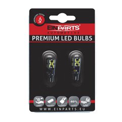 EinParts Auto LED Spuldzes W5W 6000K CanBus 12/24V - 2 gb. cena un informācija | Auto spuldzes | 220.lv