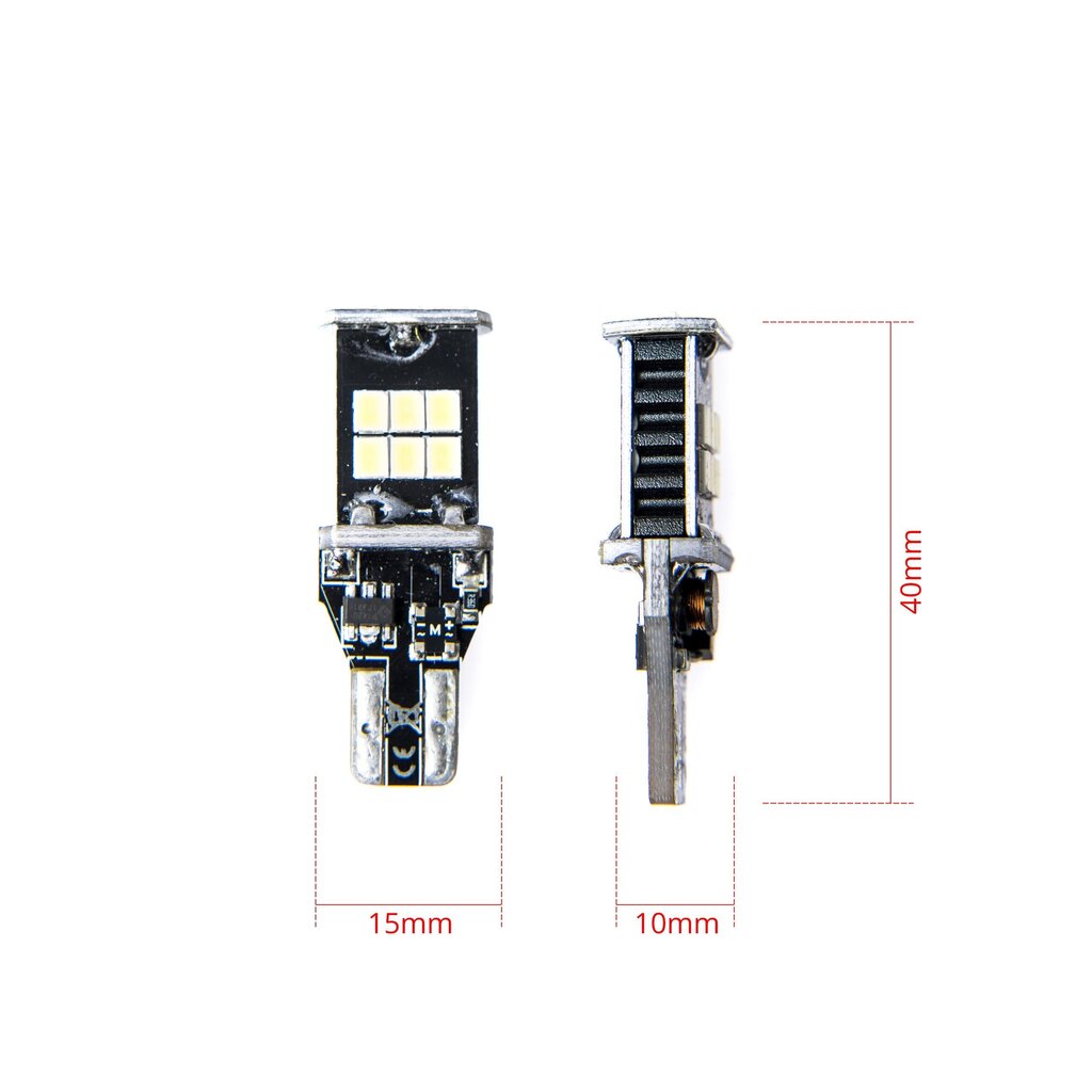 EinParts Auto LED Spuldzes W16W 6000K CanBus 12V - 2 gb. цена и информация | Auto spuldzes | 220.lv