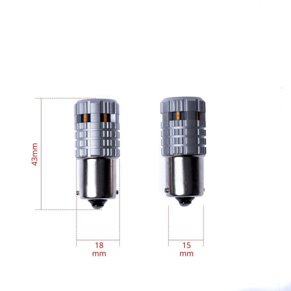 EinParts Auto LED Spuldzes PY21W 1700-1800K CanBus 12V - 2 gb. cena un informācija | Auto spuldzes | 220.lv