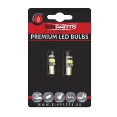 EinParts Auto LED Spuldzes T4W 6000K CanBus 12V - 2 gb. цена и информация | Автомобильные лампочки | 220.lv