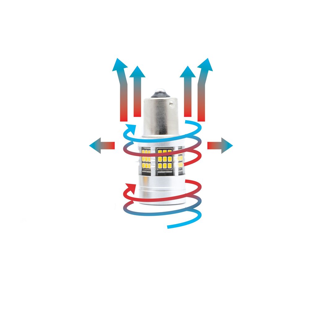 EinParts Auto LED Spuldzes P21W 1700-1800K CanBus 12V - 2 gb. цена и информация | Auto spuldzes | 220.lv