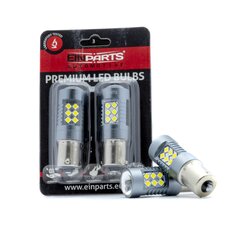 EinParts Auto LED Spuldzes P21W 6000K CanBus 12V - 2 gb. cena un informācija | Auto spuldzes | 220.lv