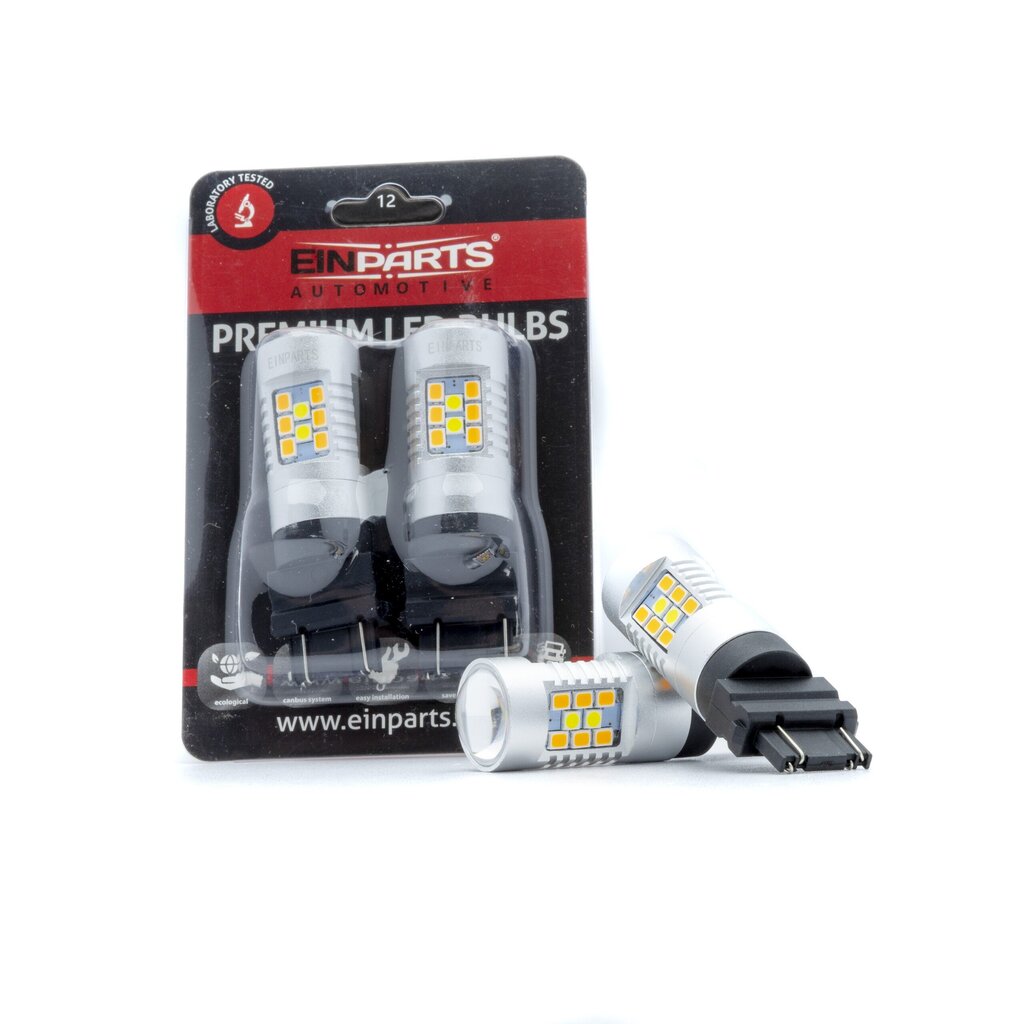 EinParts Auto LED Spuldzes P27W Dual Color CanBus 12V - 2 gb. цена и информация | Auto spuldzes | 220.lv