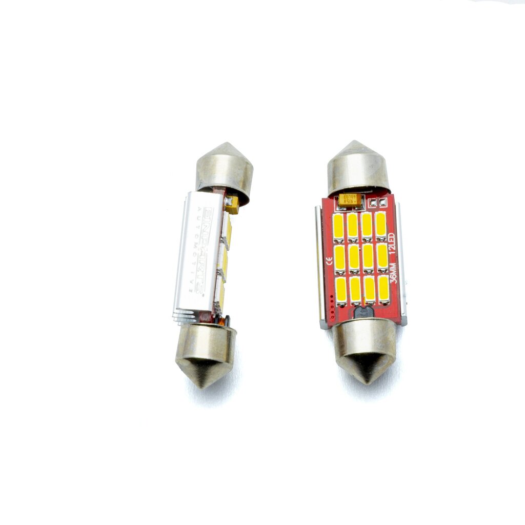 EinParts Auto LED Spuldzes C5W Festoon 36mm 5000K CanBus 12/24V - 2 gb. цена и информация | Auto spuldzes | 220.lv