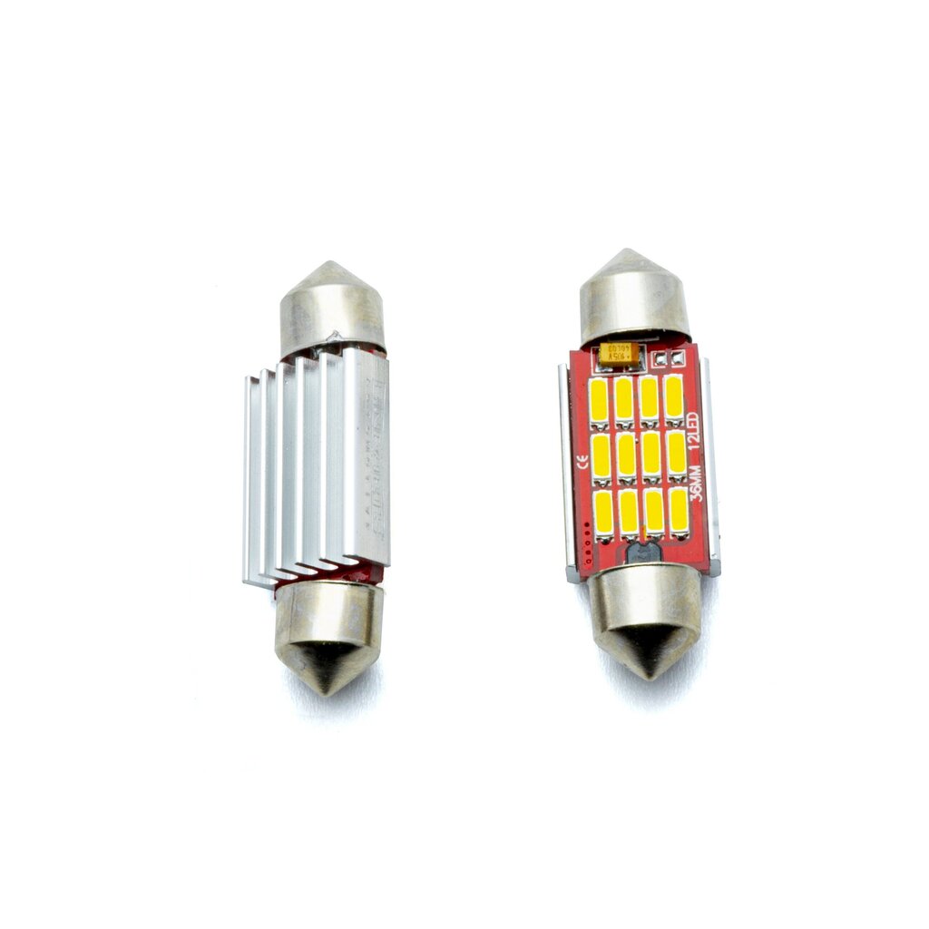 EinParts Auto LED Spuldzes C5W Festoon 36mm 5000K CanBus 12/24V - 2 gb. цена и информация | Auto spuldzes | 220.lv