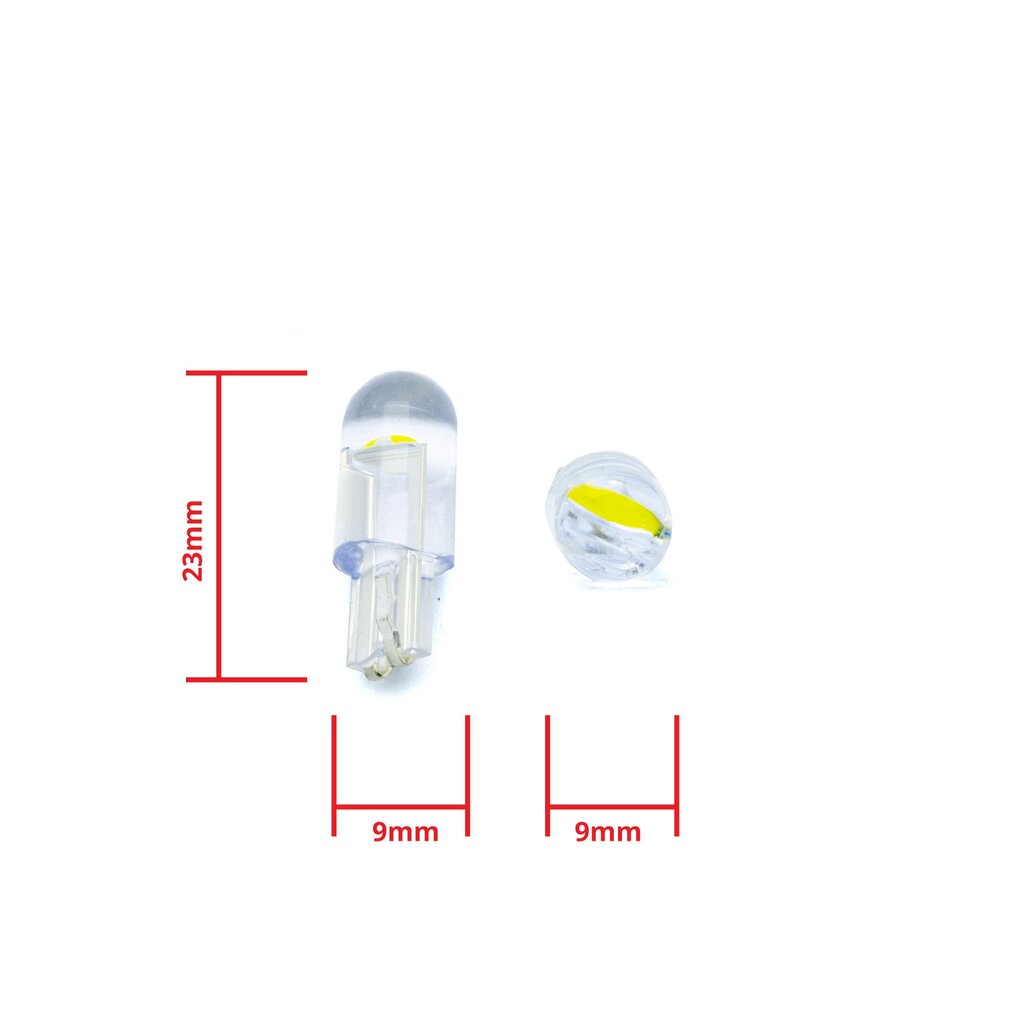EinParts Auto LED Spuldzes W5W 6000K 12V - 2 gb. cena un informācija | Auto spuldzes | 220.lv