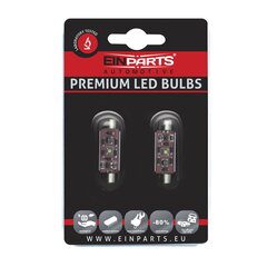 EinParts Auto LED Spuldzes C10W Festoon 42mm 6000K CanBus 12V - 2 gb. cena un informācija | Auto spuldzes | 220.lv