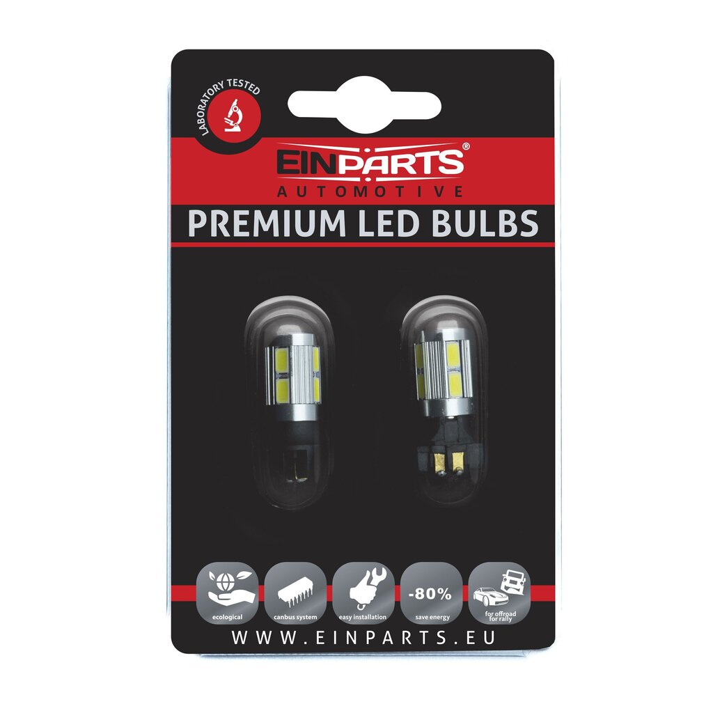 EinParts Auto LED Spuldzes PW24W 6000K 12V - 2 gb. cena un informācija | Auto spuldzes | 220.lv