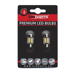 EinParts Auto LED Spuldzes C5W Festoon 31mm 6000K CanBus 12/24V - 2 gb. цена и информация | Автомобильные лампочки | 220.lv