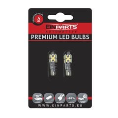 EinParts Auto LED Spuldzes W5W 3000K CanBus 12V - 2 gb. cena un informācija | Auto spuldzes | 220.lv