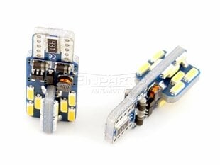 EinParts Auto LED Spuldzes W5W 3000K CanBus 12V - 2 gb. cena un informācija | Auto spuldzes | 220.lv