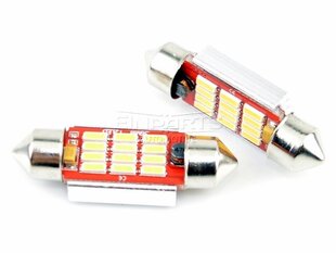 Лампа автомобильная светодиодная EinParts C5W Festoon 36mm 3000K CanBus 12V - 2 шт. цена и информация | Автомобильные лампочки | 220.lv