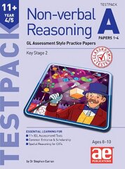 11plus Non-verbal Reasoning Year 4/5 Testpack A Papers 1-4: GL Assessment Style Practice Papers cena un informācija | Grāmatas pusaudžiem un jauniešiem | 220.lv
