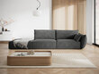 Kreisās puses dīvāns Vanda, 4 sēdvietas, pelēks cena un informācija | Stūra dīvāni | 220.lv