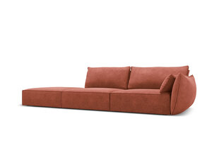 Kreisās puses dīvāns Vanda, 4 sēdvietas, sarkans cena un informācija | Stūra dīvāni | 220.lv