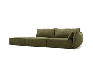 Левый диван Vanda, 4 места, цвет зеленый цена и информация | Угловые диваны | 220.lv