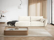 Kreisās puses dīvāns Vanda, 4 sēdvietas, gaišas smilškrāsas цена и информация | Stūra dīvāni | 220.lv