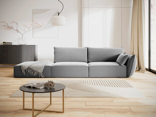 Velvet диван Vanda (левый), 4 места, серый цвет цена и информация | Угловые диваны | 220.lv