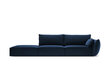 Samta dīvāns Vanda (kreisās puses), 4 sēdvietas, tumši zils cena un informācija | Stūra dīvāni | 220.lv
