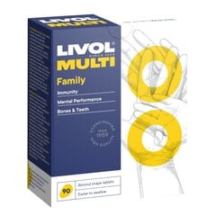LIVOL MULTI Visai Ģimenei N90 цена и информация | Витамины, пищевые добавки, препараты для хорошего самочувствия | 220.lv