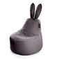 Bērnu sēžammaiss Qubo™ Baby Rabbit Grape Pop Fit, pelēks cena un informācija | Sēžammaisi, klubkrēsli, pufi bērniem | 220.lv