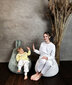 Bērnu sēžammaiss Qubo™ Baby Rabbit Cloud Pop Fit, zils cena un informācija | Sēžammaisi, klubkrēsli, pufi bērniem | 220.lv