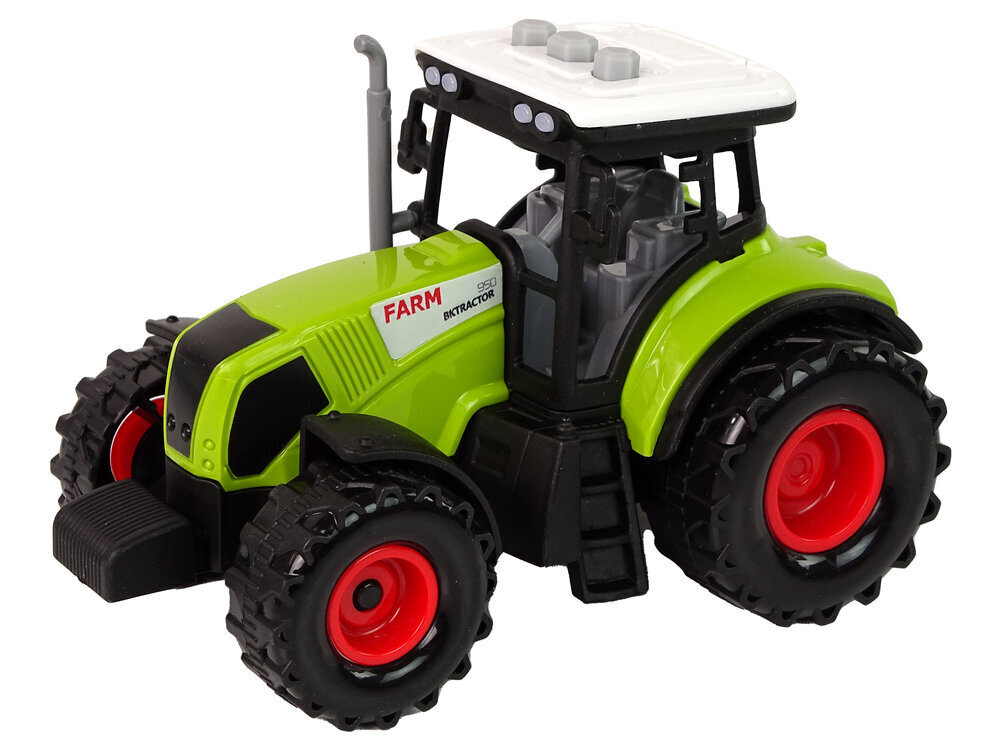 Traktors ar piekabēm Lean Toys, zaļš цена и информация | Rotaļlietas zēniem | 220.lv