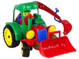 Traktors-ekskavators ar gumijas riteņiem cena un informācija | Rotaļlietas zēniem | 220.lv