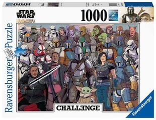 Пазл с персонажами Ravensburger Star Wars The Mandalorian Challenge, 1000 д. цена и информация | Пазлы | 220.lv