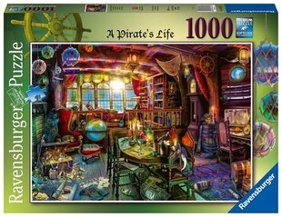 Ravensburger mīkla pirātu dzīve! 1000p 16755 cena un informācija | Puzles, 3D puzles | 220.lv