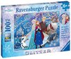 Ravensburger Puzzle saldētais-glittery Snow 100p 13610 cena un informācija | Puzles, 3D puzles | 220.lv