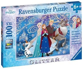 Пазл Ravensburger Frozen сверкающий снег, 100 д. цена и информация | Пазлы | 220.lv