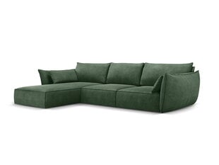 Левый угловой диван Vanda, 4 места, цвет зеленый цена и информация | Угловые диваны | 220.lv